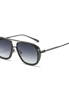 日本portney bell新款欧美时尚方框太阳镜女款复古朋克风墨镜女