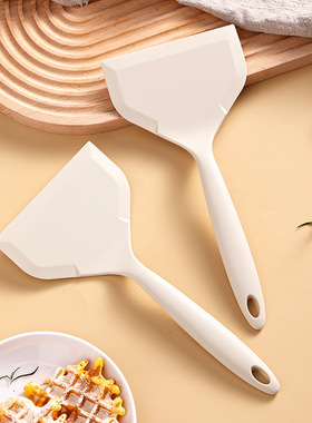 白色硅胶烙饼铲子不粘锅专用厨具煎鸡蛋玉子烧煎饼家用锅铲耐高温