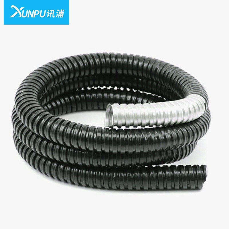 讯浦包钢金属波纹管黑色内径10mm长50米一卷XP-JBW10