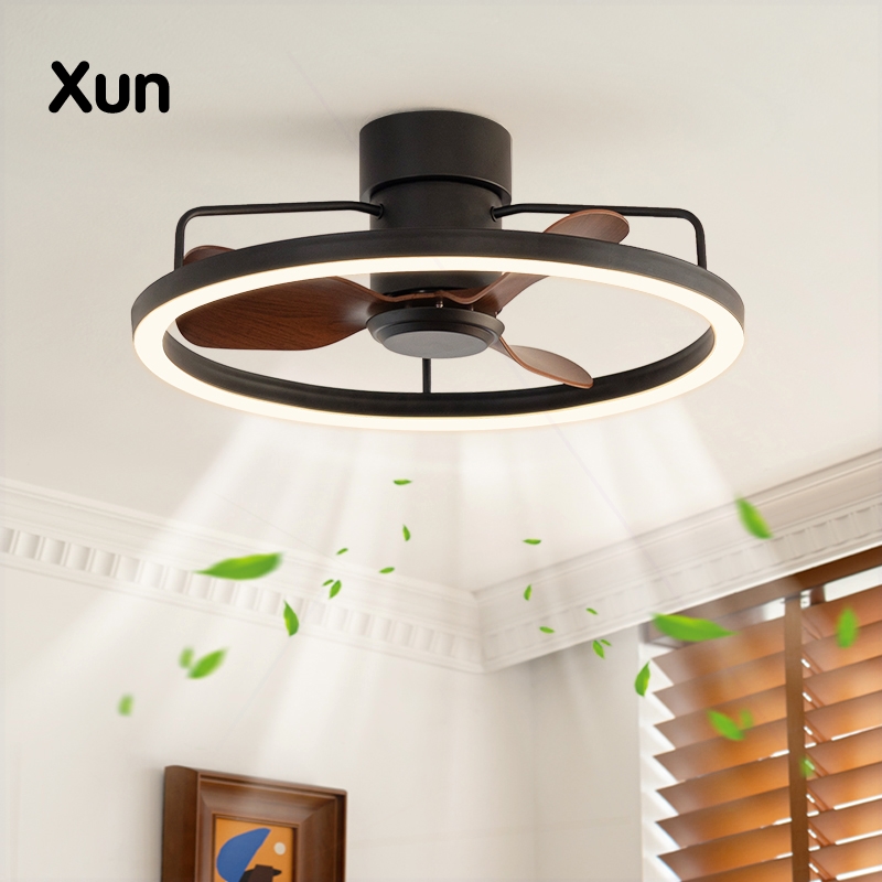 法式风扇灯卧室灯中古电扇吸顶灯