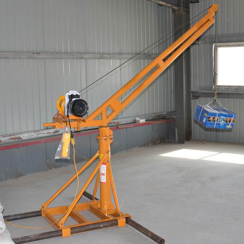 360度旋转架子室外装修小型吊运机220v电机家用提升机建筑吊机