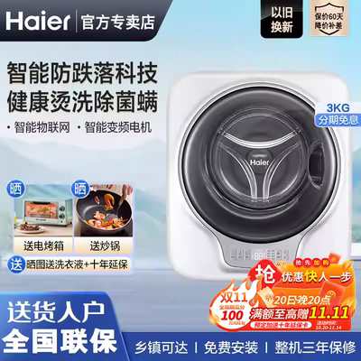 海尔XQGM30-B700U1壁挂洗衣机3kg婴儿童家用迷你家用全自动小型
