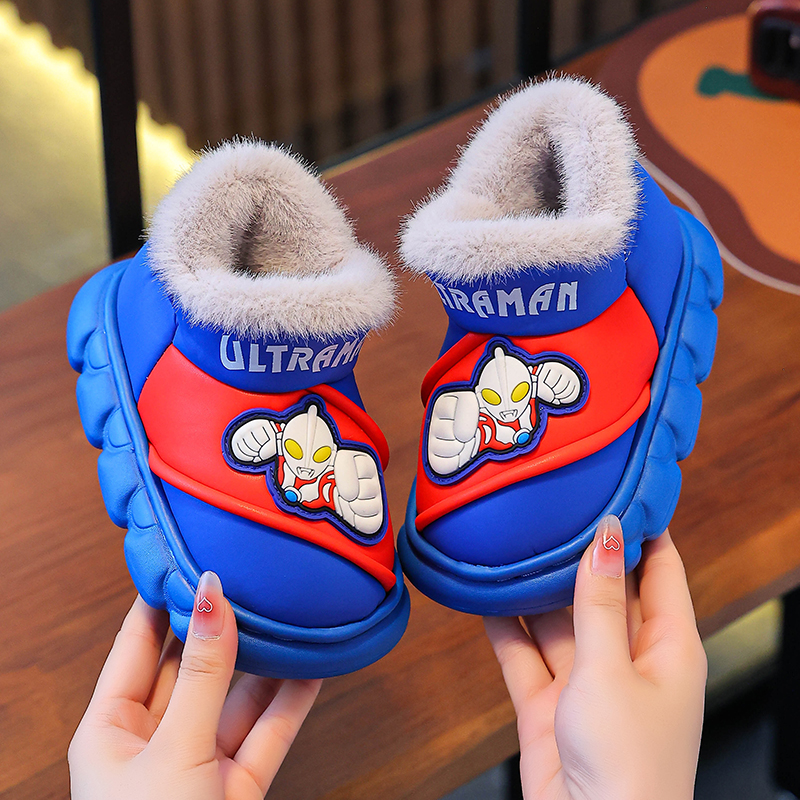 儿童包跟棉拖鞋秋冬保暖