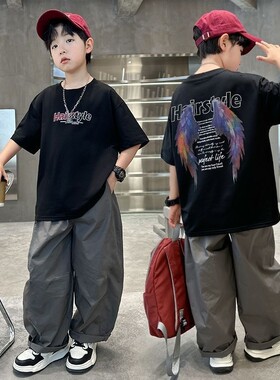 男童夏装短袖套装2026新款