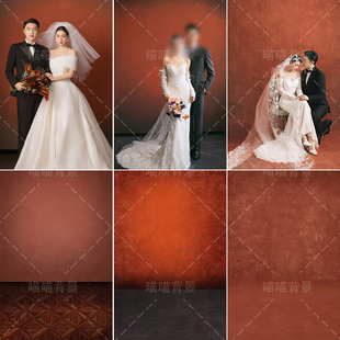 红色肌理影楼婚纱摄影拍照背景布复古渐变纹理少女人像室内影棚高级感斑驳侘寂风高级感艺术照新年新中式红色