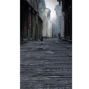 街道韩式婚纱摄影影楼油画背景布拍摄道具复古喷绘背景仿手绘工笔画油画布室内拍照背景布艺术写真婚纱拍照幕