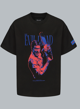 BIZAROx鬼玩人丨正版授权Cult/恐怖电影联名Ash人像款黑色T恤