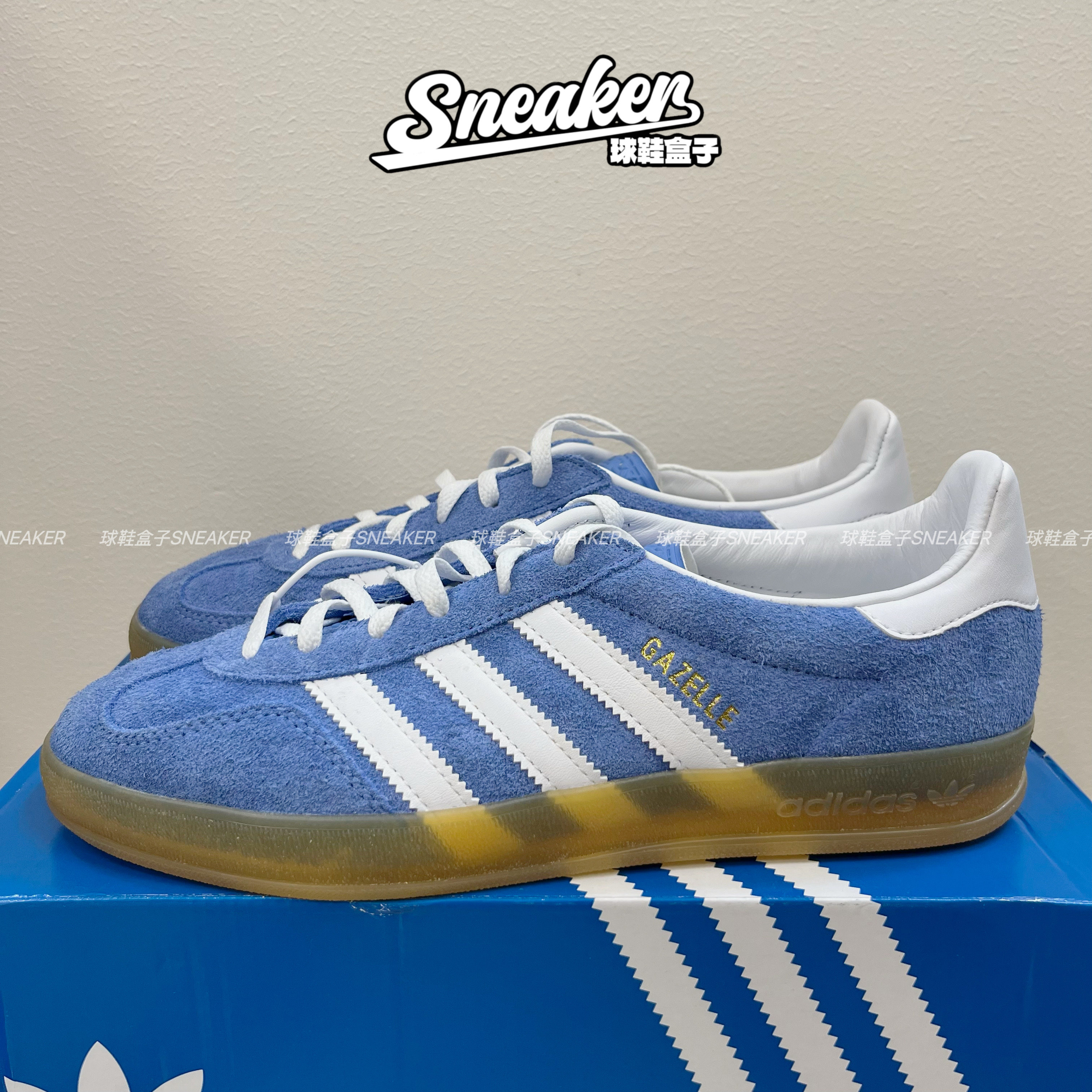 Adidas originals GAZELLE 潮流休闲低帮板鞋男女款蓝白棕 HQ8717