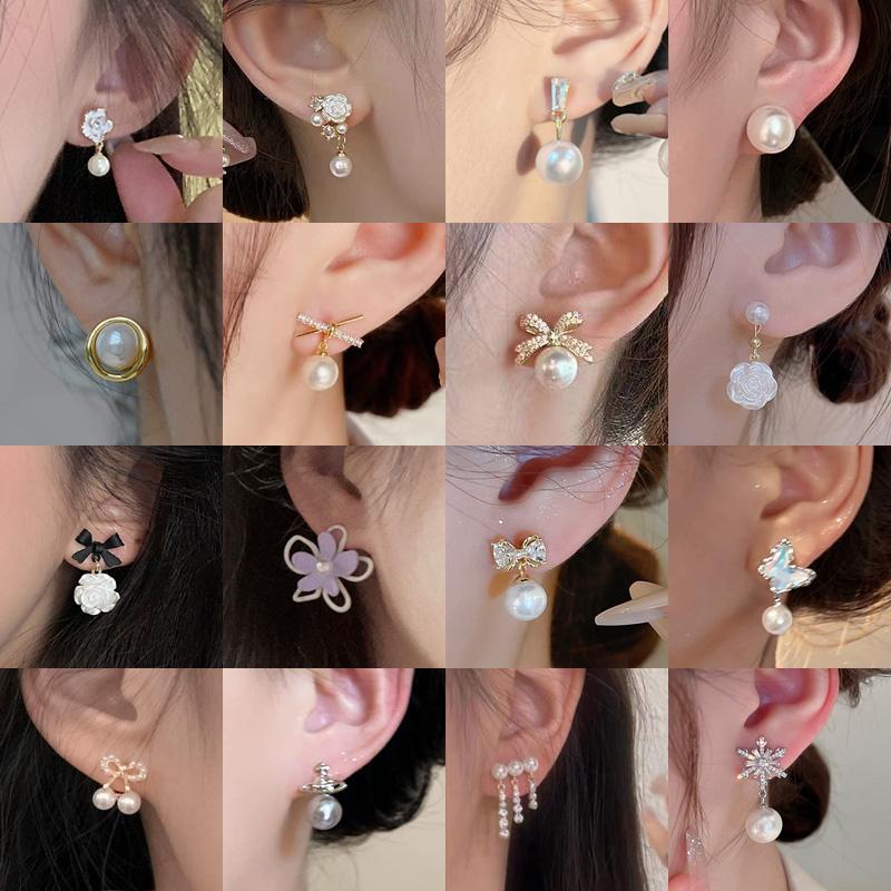 珍珠耳夹女无耳洞耳环