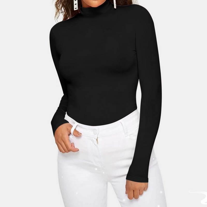 Long Sleeve Sweater Turtleneck Women Pullovers Warm ops Basi