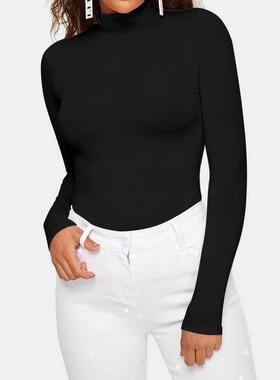 Long Sleeve Sweater Turtleneck Women Pullovers Warm ops Basi