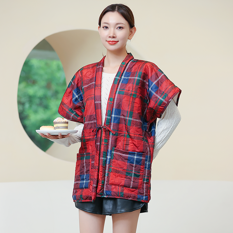 女士冬季加绒加厚浴袍日式温泉酒店防寒衣居家浴室洗澡半缠洗浴服