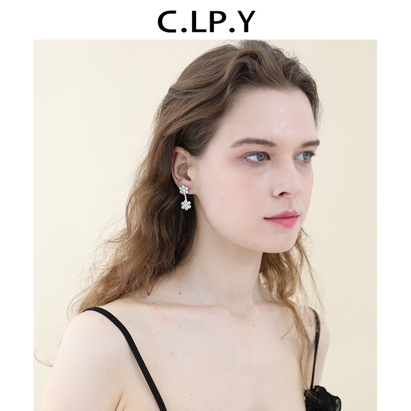 C.LP.Y“lost in flowers”耳环女轻奢精致耳钉耳饰百搭简约时尚