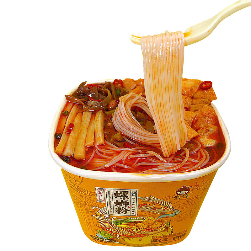 螺满地桶装螺蛳粉柳州特产冲泡型螺狮粉200g酸辣粉螺丝粉一整箱