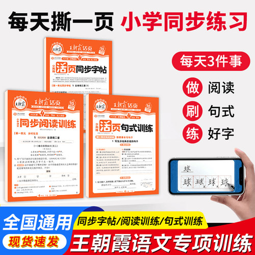 王朝霞小学同步阅读字帖句式活页