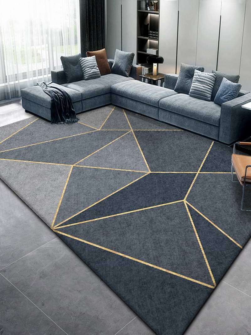 客厅茶几底下的地毯耐脏易打理2021新款高级色入户冬季加厚款轻奢