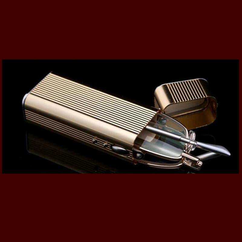 折叠高清便携老花镜男女水晶式老耐磨玻璃片时尚眼镜伸缩小巧老人