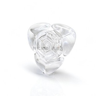 特价冰晶透明肥鱿鱼手指指尖陀螺edc解压玩具旋转无聊减压外贸PC