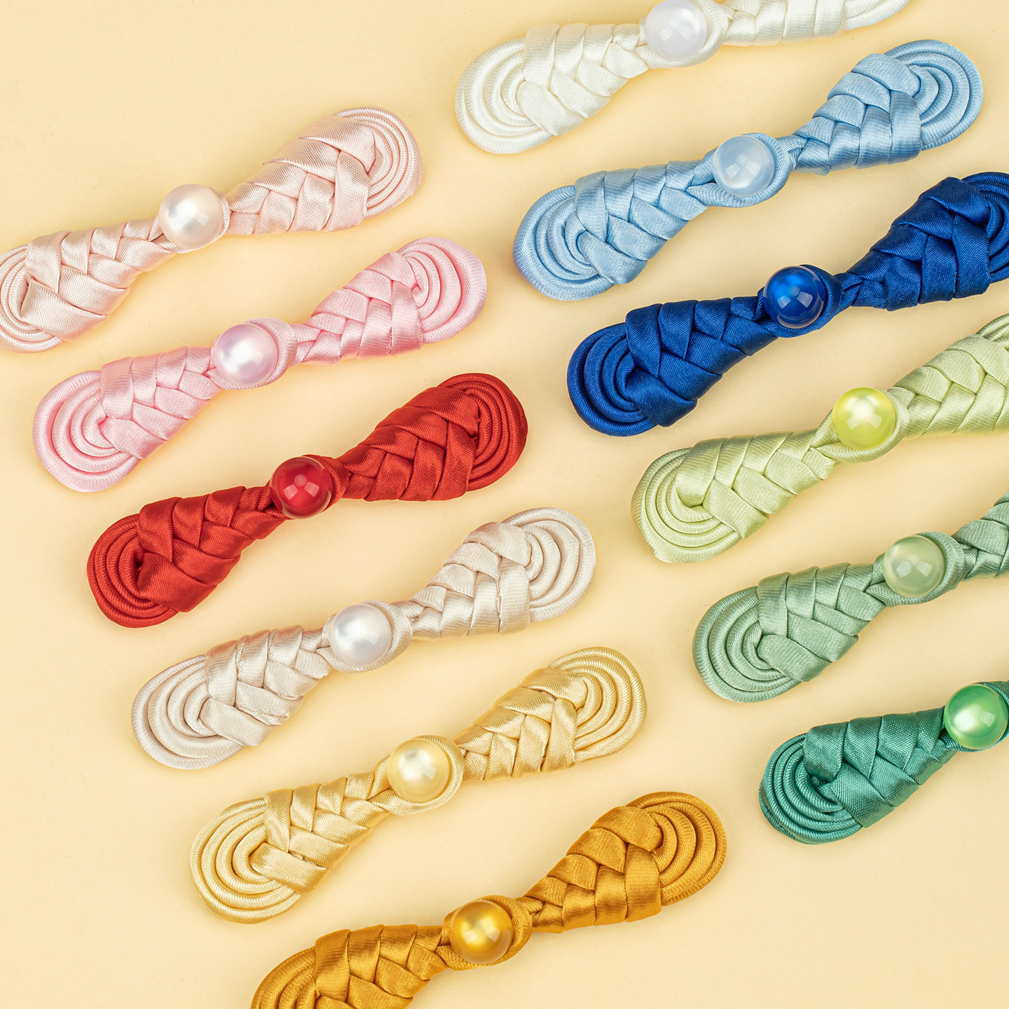 新中式玉石琵琶盘扣扣子复古唐装手工编织国风服饰装饰辅料纽扣女