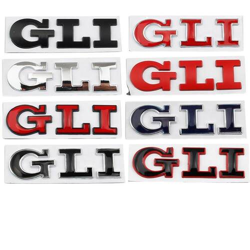 GLI贴标 适用于大众 POLO 高尔夫GLI车标个性后备尾箱尾标装饰贴