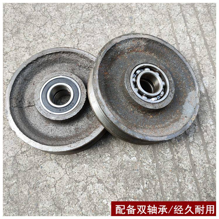 国标起重滑车吊运定动滑轮组省力钢丝绳滑轮地轮轮子配件配双轴承