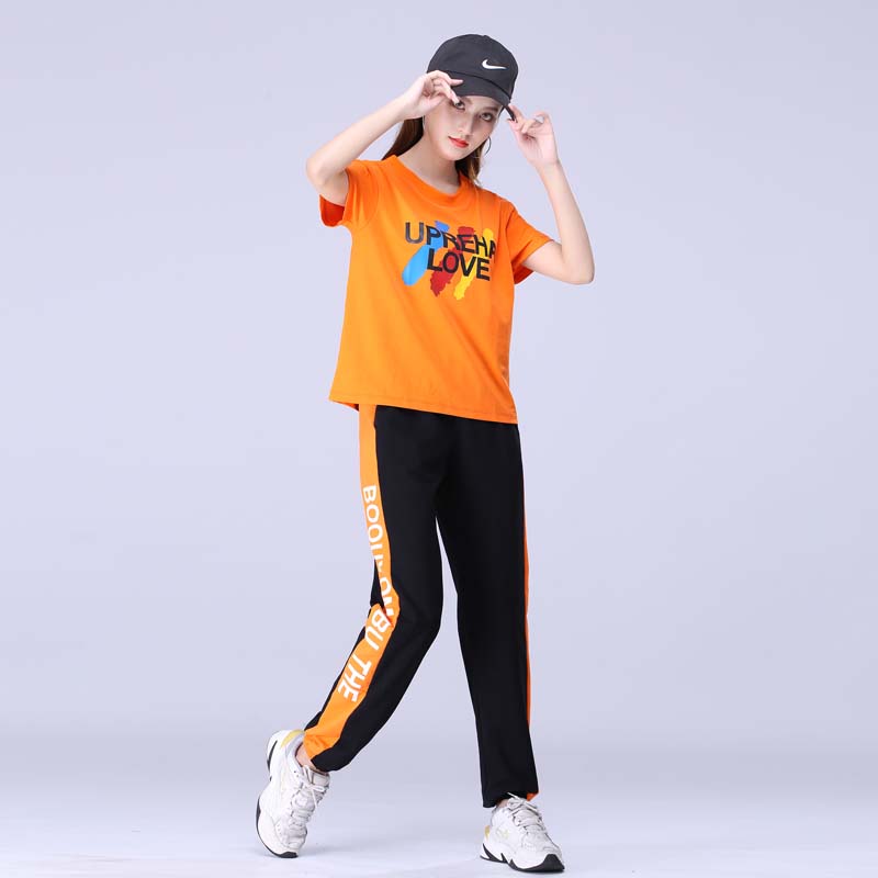 杨丽萍纯棉夏秋套装广场舞服装女新款运动休闲服曳步舞宽松鬼步舞