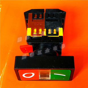 双头按钮开关AS-22N 双位带灯复位双键开关 方头开孔22 25mm