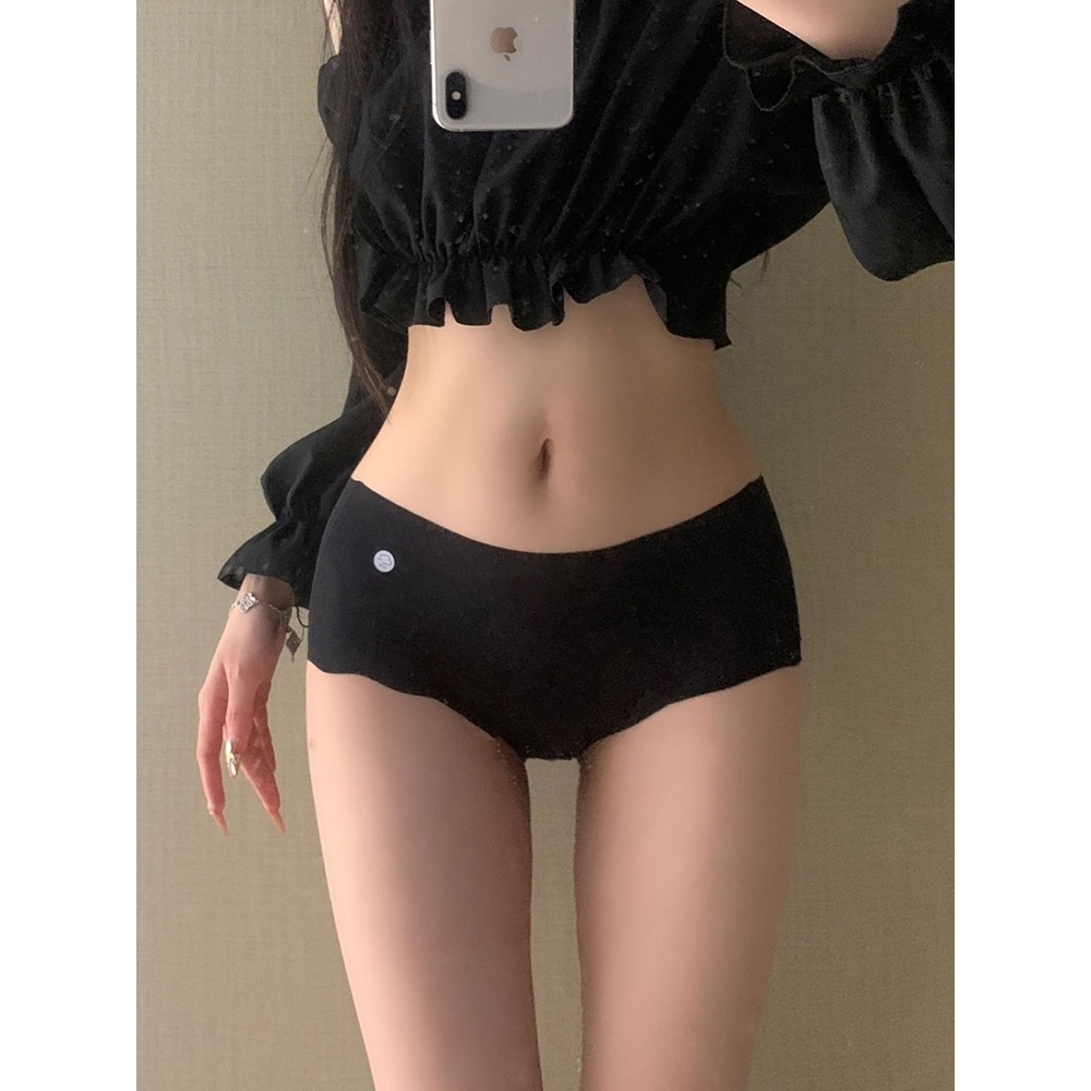 冰丝无痕三角内裤女士2024新款面膜裤速干蜜桃臀夏季薄款棉档低腰