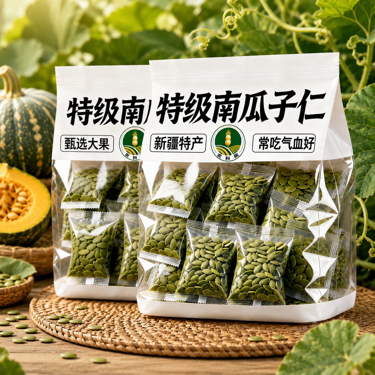 新疆正宗原味有机生熟南瓜子仁南瓜籽无糖新鲜烘焙特大官方旗舰店