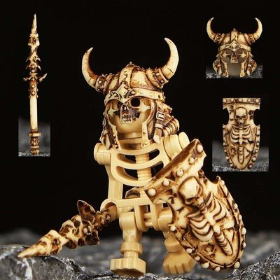 适用乐高战锤全面战争荒坟守卫重型铠甲3d打印积木人仔星际战士兵