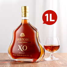 正品法国进口XO白兰地洋酒LOUIS TICANE·限量珍藏大容量1L*4整箱