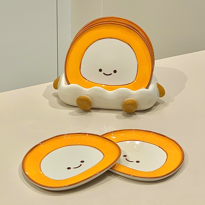 瑞士卷骨碟，可爱到不舍得用呀！