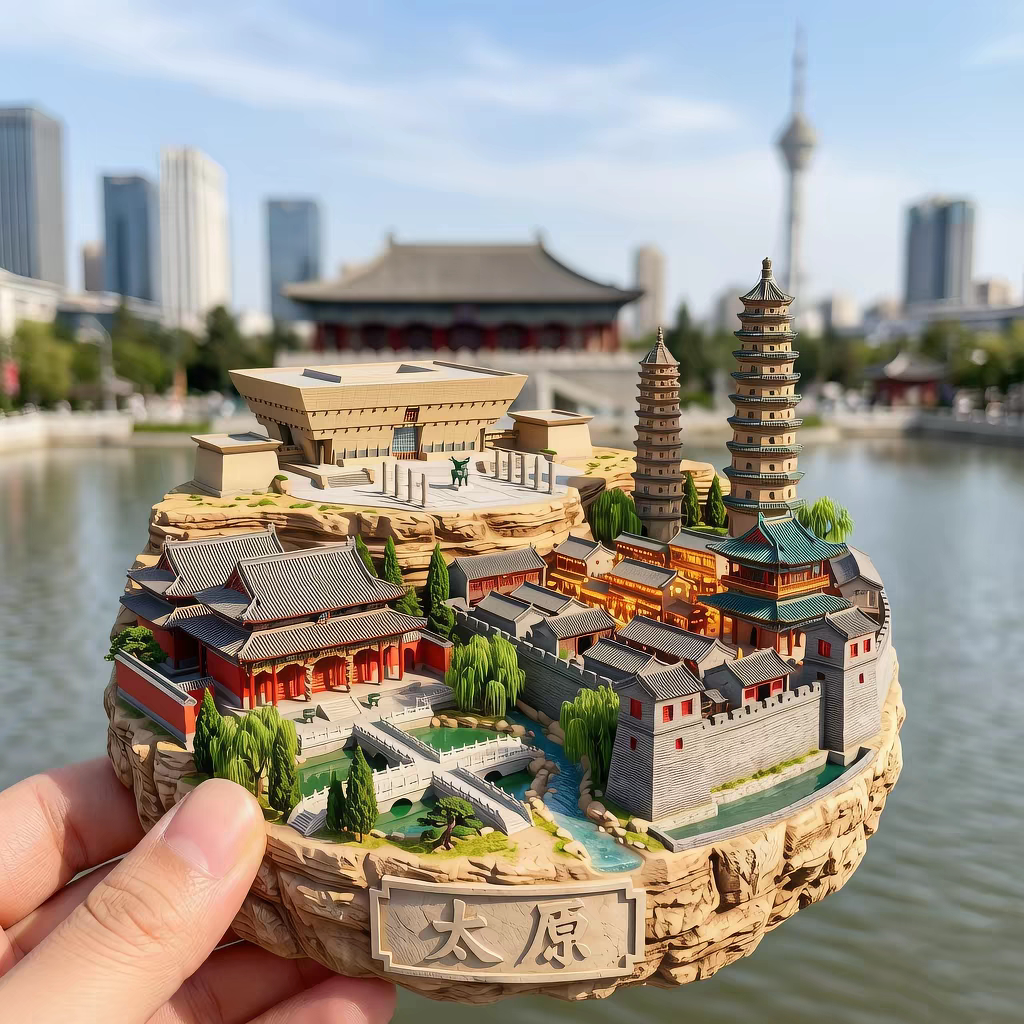 山西太原金属冰箱贴文创旅游纪念