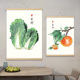百财图挂画餐厅装 饰画五谷画如意画家和万事兴客厅白菜纳福字画