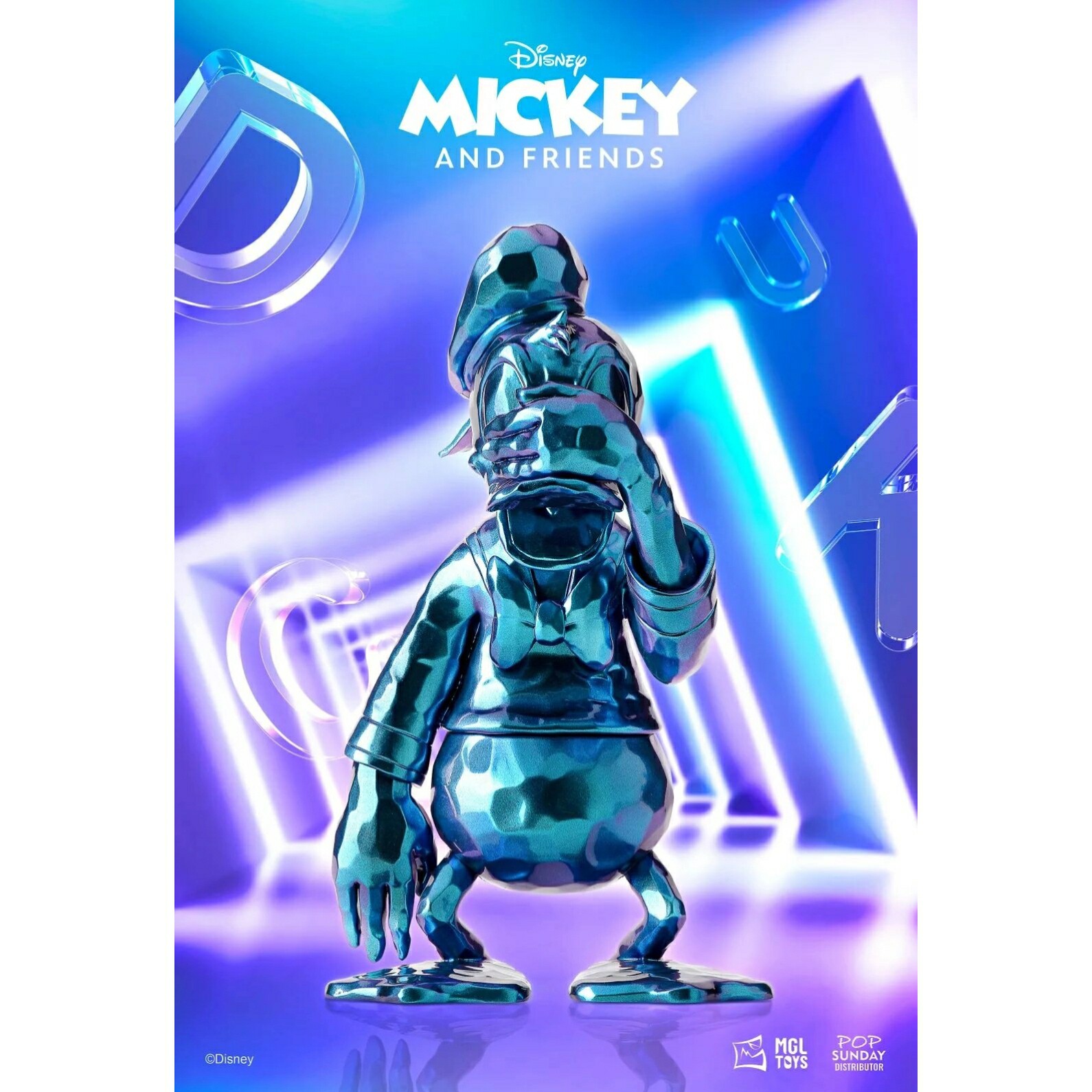 【VGT】现货 迪士尼授权MGL TOYS & POP SUNDAY木雕家唐老鸭潮玩