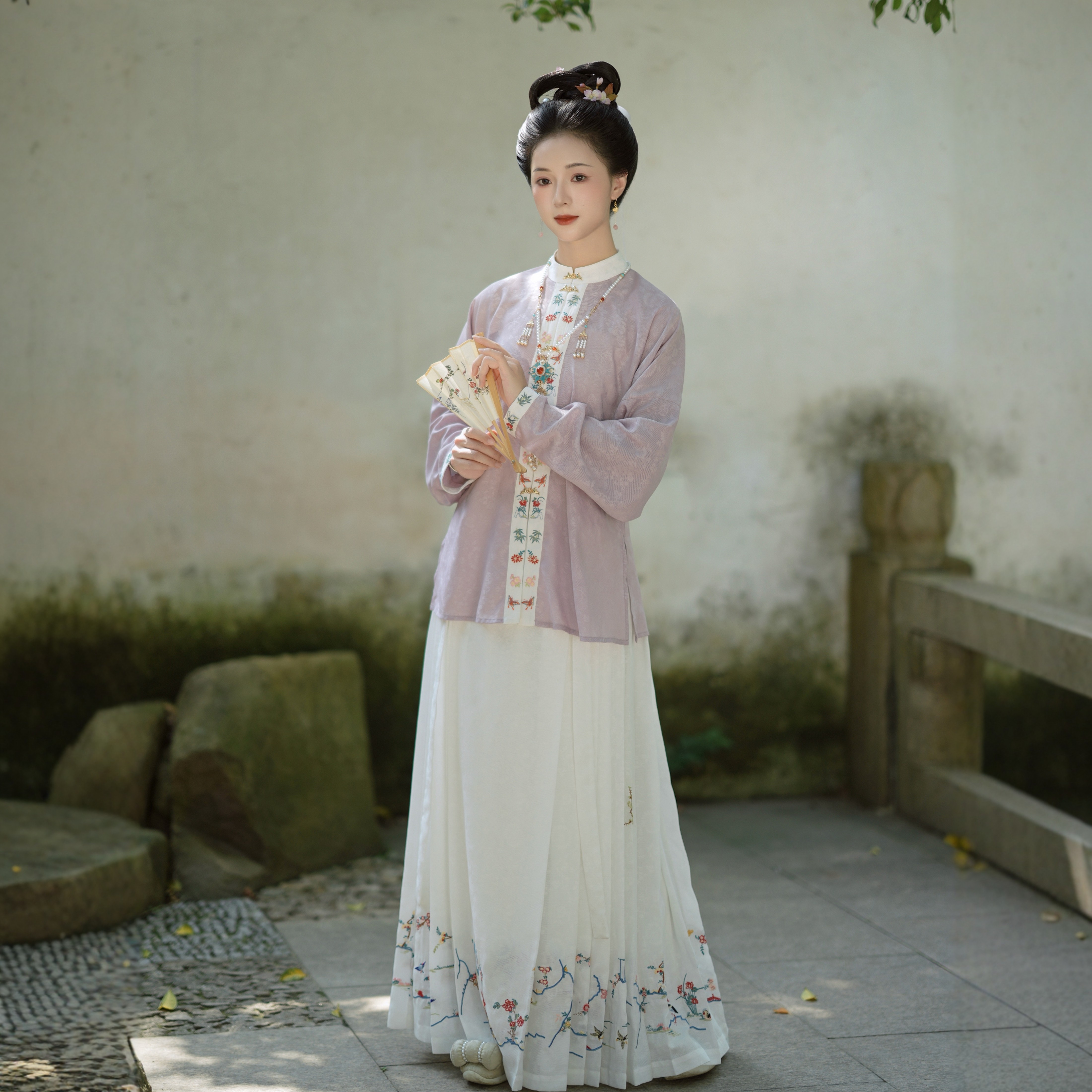 【仿孔府旧藏花鸟绣花马面裙】思华锦原创明制汉服重工刺绣可定制,女装/女士精品,汉服半身裙,淘宝优惠券,粉丝福利购,淘宝优惠卷