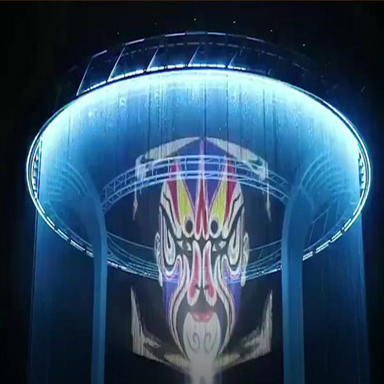 流水拉线水帘拉丝数控水幕数字光纤水帘墙数码水帘水幕墙纤维水幕