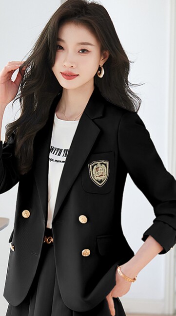 气质西装套装女2025春装新款高级感学院风小西服外套百褶裙两件套