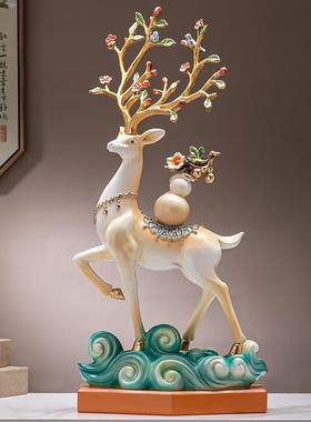 采购产品地板装饰，吸引财富，麋鹿，家居配件，客厅电视柜，墙柜