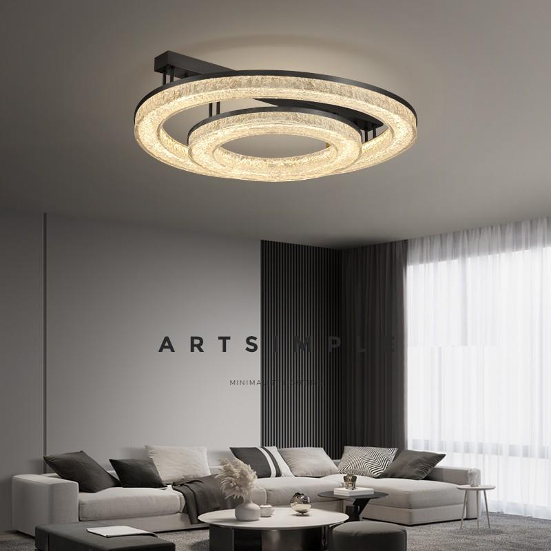 意式极简客厅灯大气家用高端设计师2025新款现代简约主卧室吸顶灯