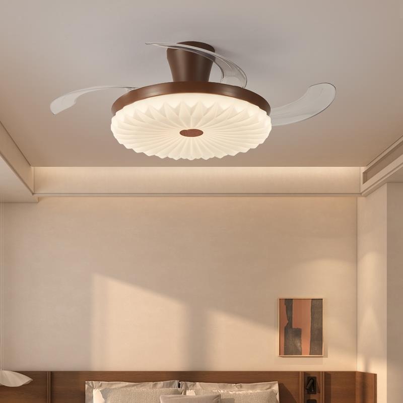 吸顶吊扇灯隐形现代简约大气房间一体吊扇灯饭厅隐形吊扇灯卧室