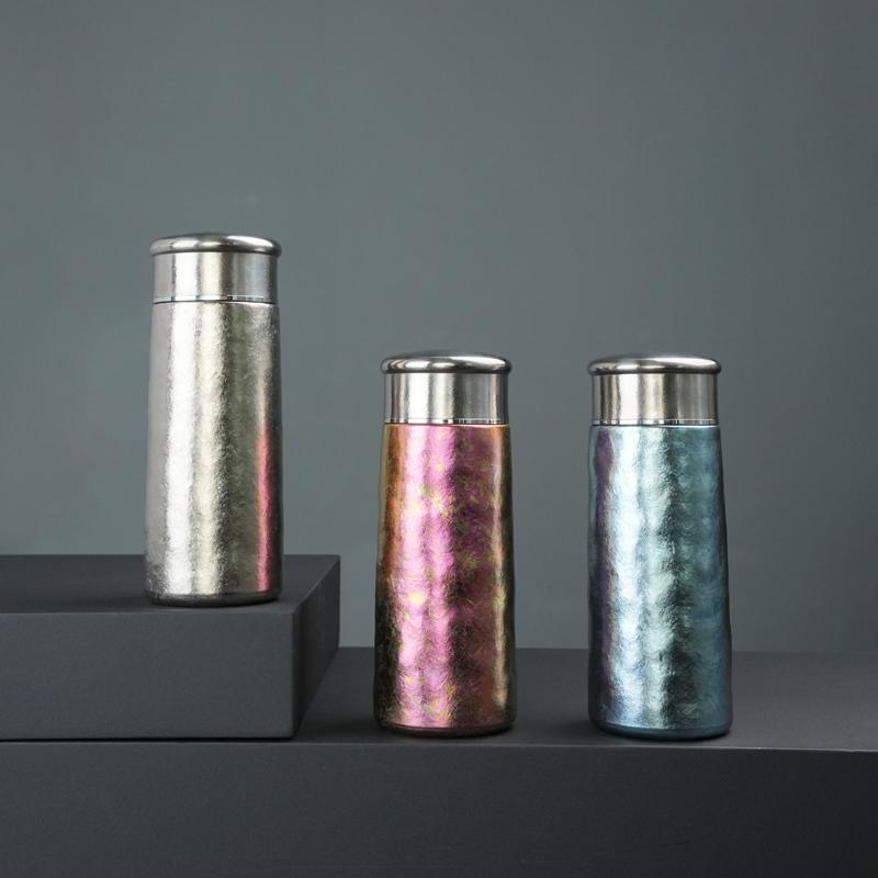 暗香舒影 260ml纯钛保温杯男女时尚便携杯子办公室水杯车载旅行杯