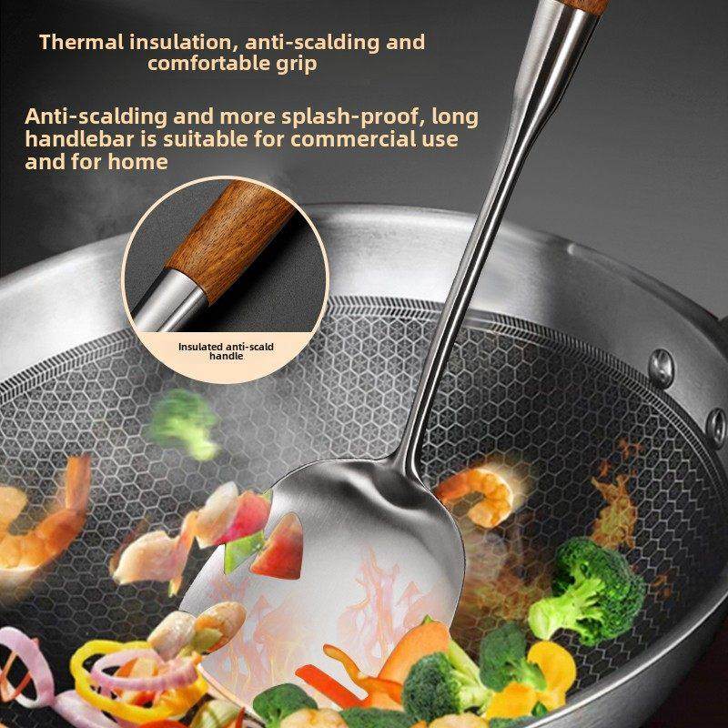 采购产品316L不锈钢家用抹刀，煎勺，漏勺，钓鱼勺，厨房用具组，