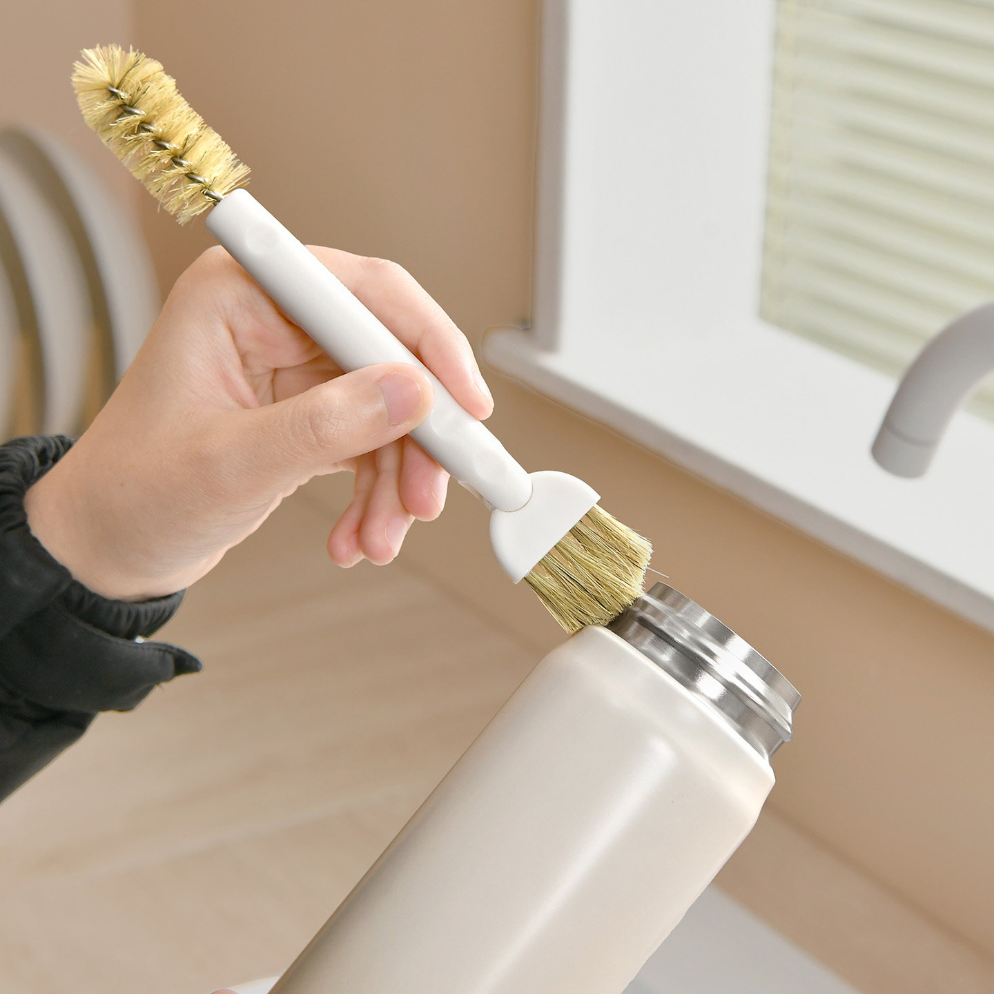 日本杯盖清洁刷厨房灶台双头刷洗杯子神器水槽电饭锅水龙头缝隙刷,家庭/个人清洁工具,杯刷/瓶刷,淘宝优惠券,粉丝福利购,淘宝优惠卷