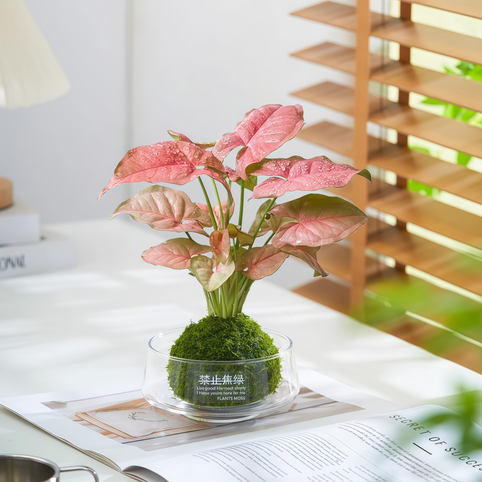 合果芋苔藓球植物室内绿植好养活