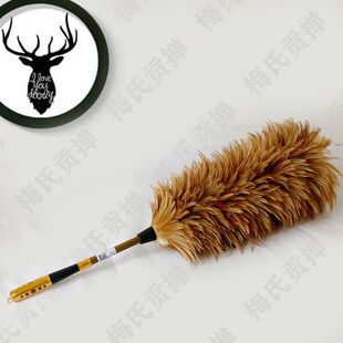 真鸡毛掸子除尘可伸缩加厚家用防静电屋顶墙面清洁不掉毛车用掸子