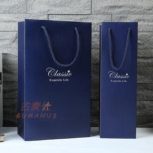 红酒包装盒礼盒空盒双支装包装袋纸盒酒瓶葡萄酒礼品袋红酒手提袋