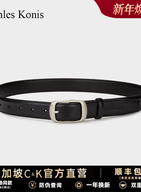 官网小c&k女士皮带真牛皮女款腰带女2025新款配牛仔裤带装饰百搭