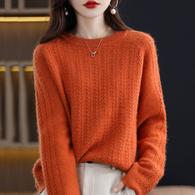 羊毛针织衫秋冬新款时尚简约内搭宽松加厚羊毛保暖打底毛衣,女装/女士精品,毛针织衫,淘宝优惠券,粉丝福利购,淘宝优惠卷