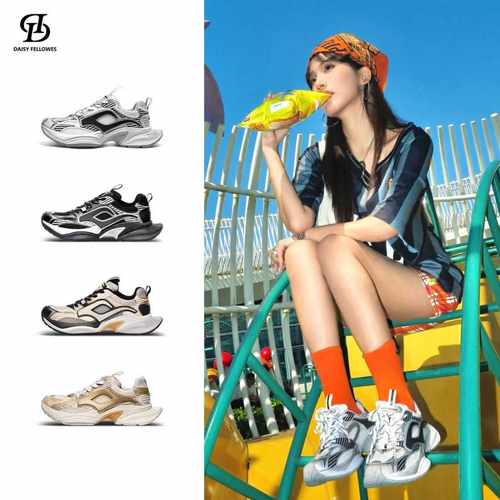 baby杨颖同款厚底增高老爹鞋